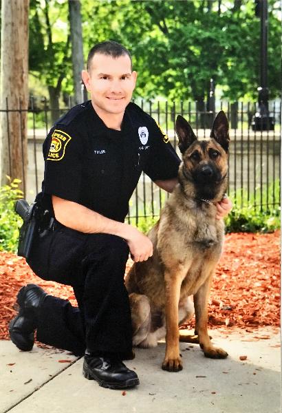 Officer Larry Taylor and K9 Bernie